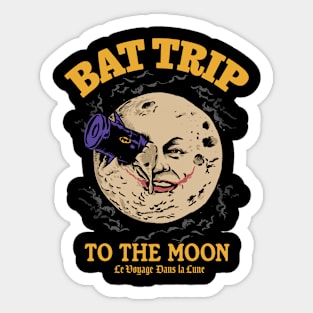 Bat trip to the Moon Sticker